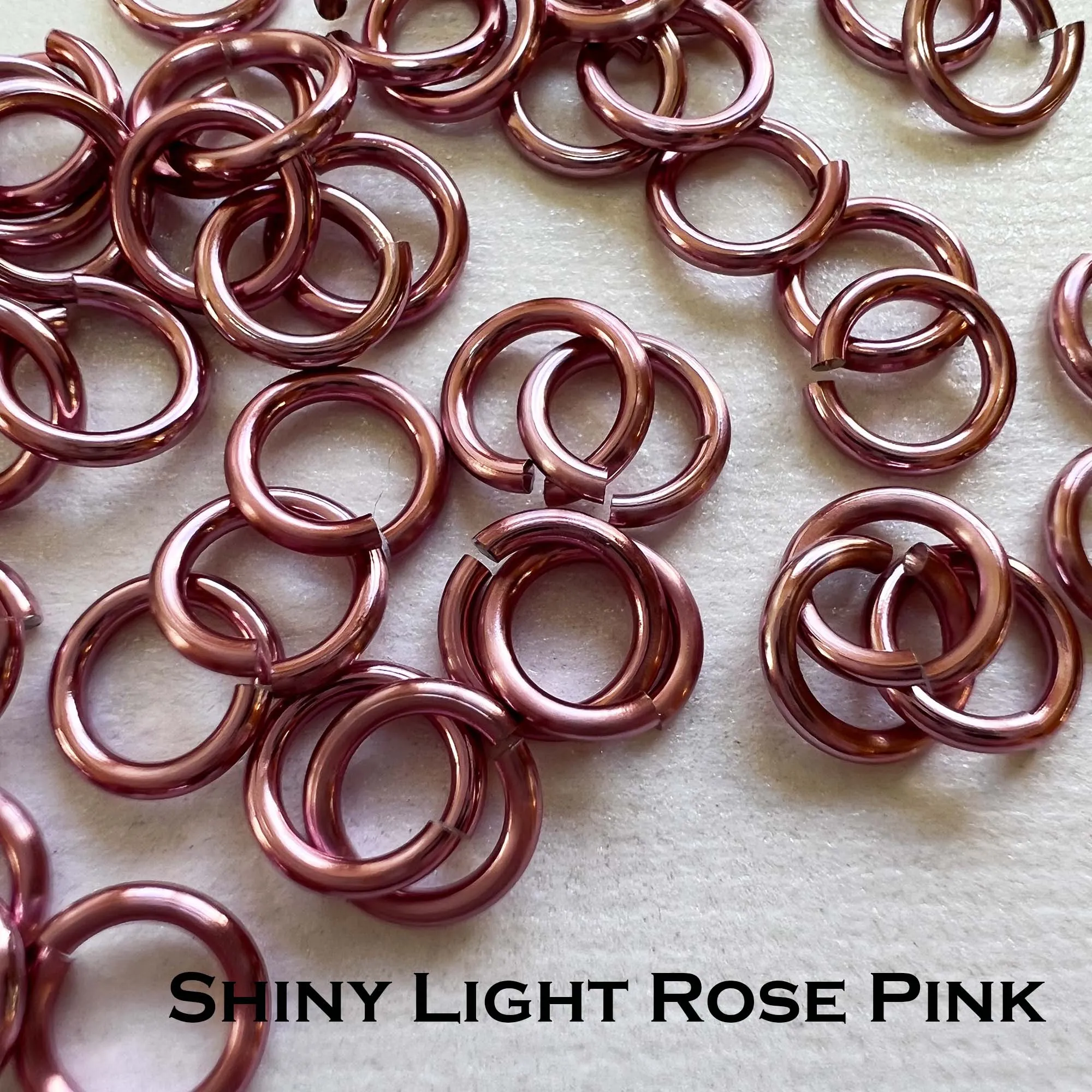 18g 3/16" Jump Rings Shiny (SWG) ID: 5mm - choose color & quantity