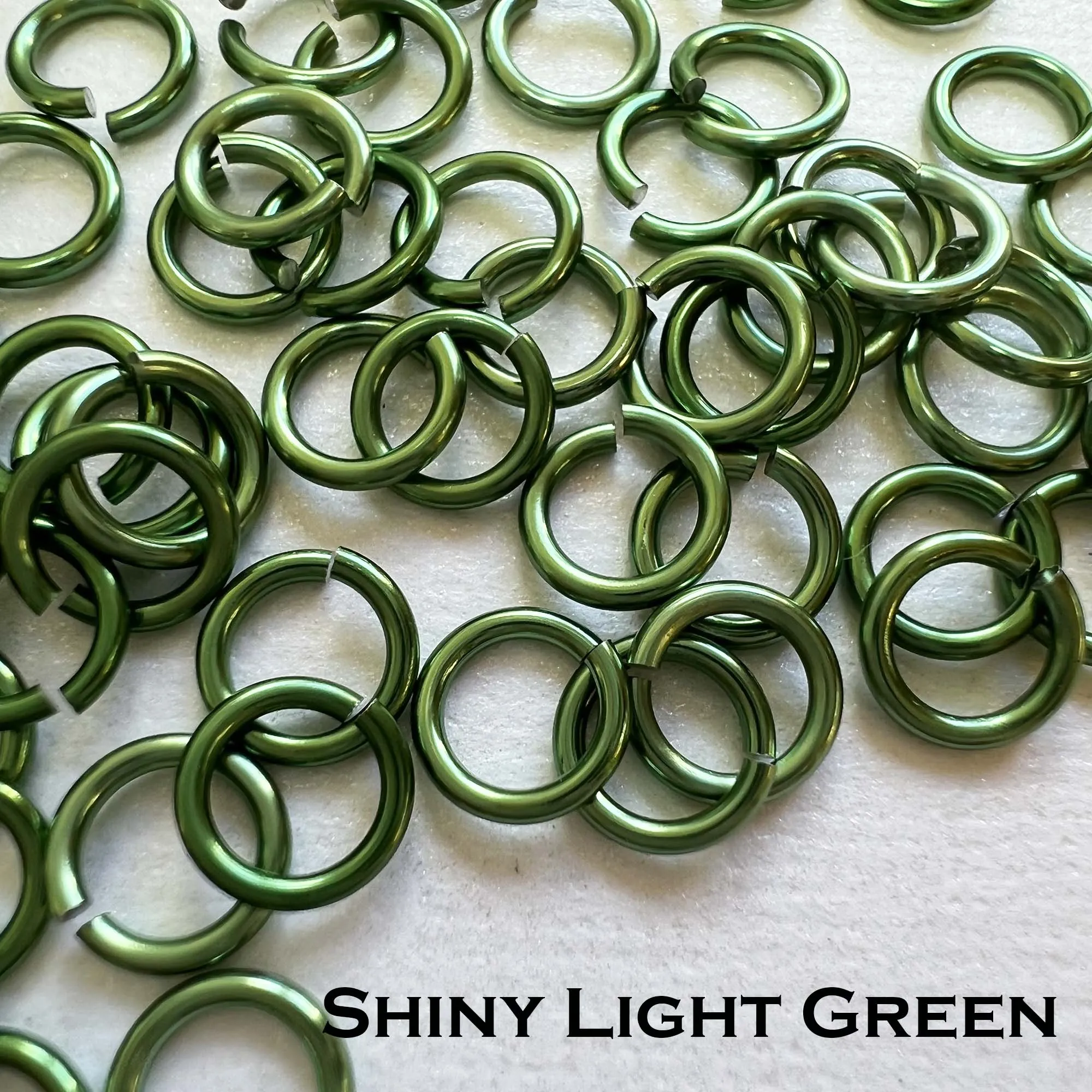 18g 3/16" Jump Rings Shiny (SWG) ID: 5mm - choose color & quantity