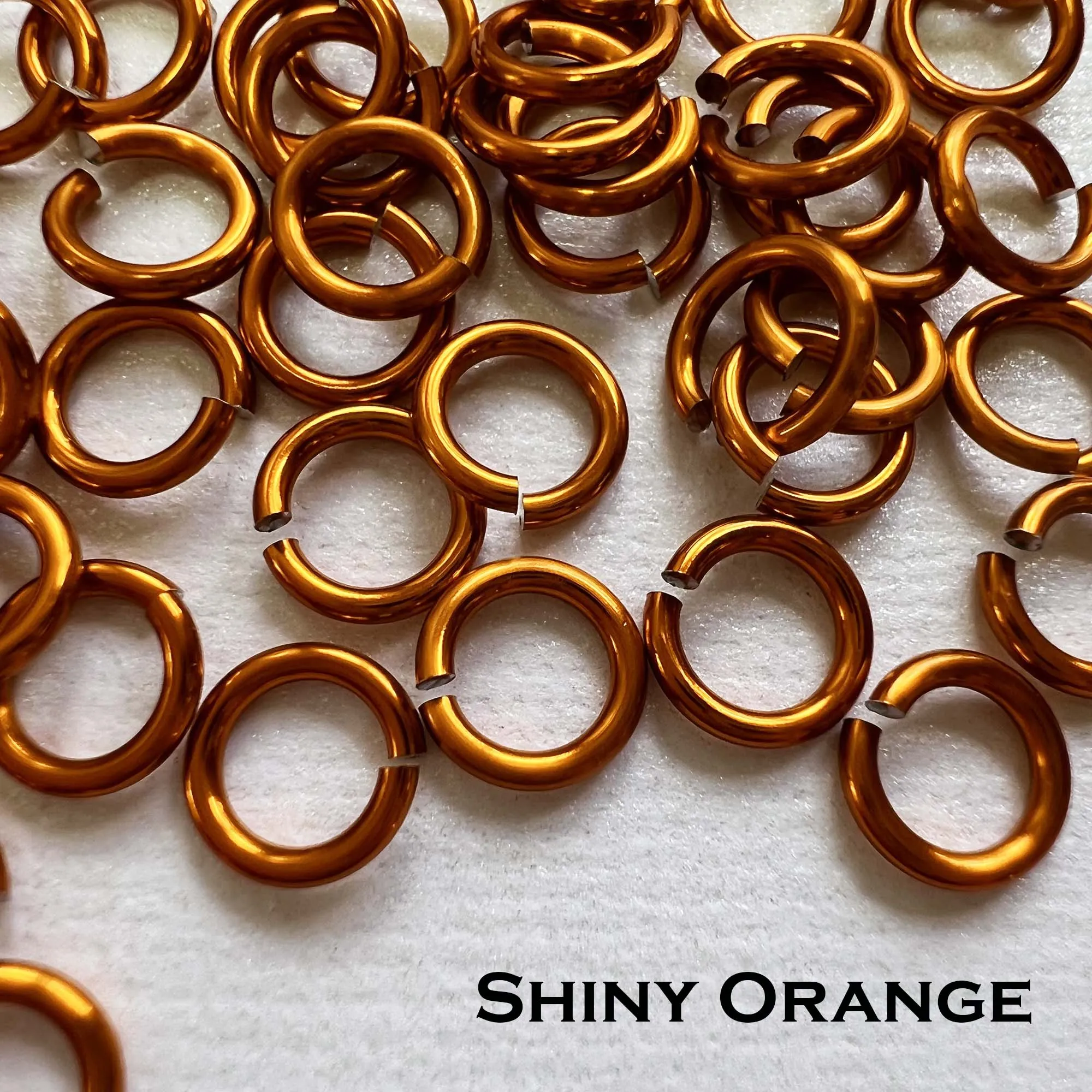 18g 3/16" Jump Rings Shiny (SWG) ID: 5mm - choose color & quantity