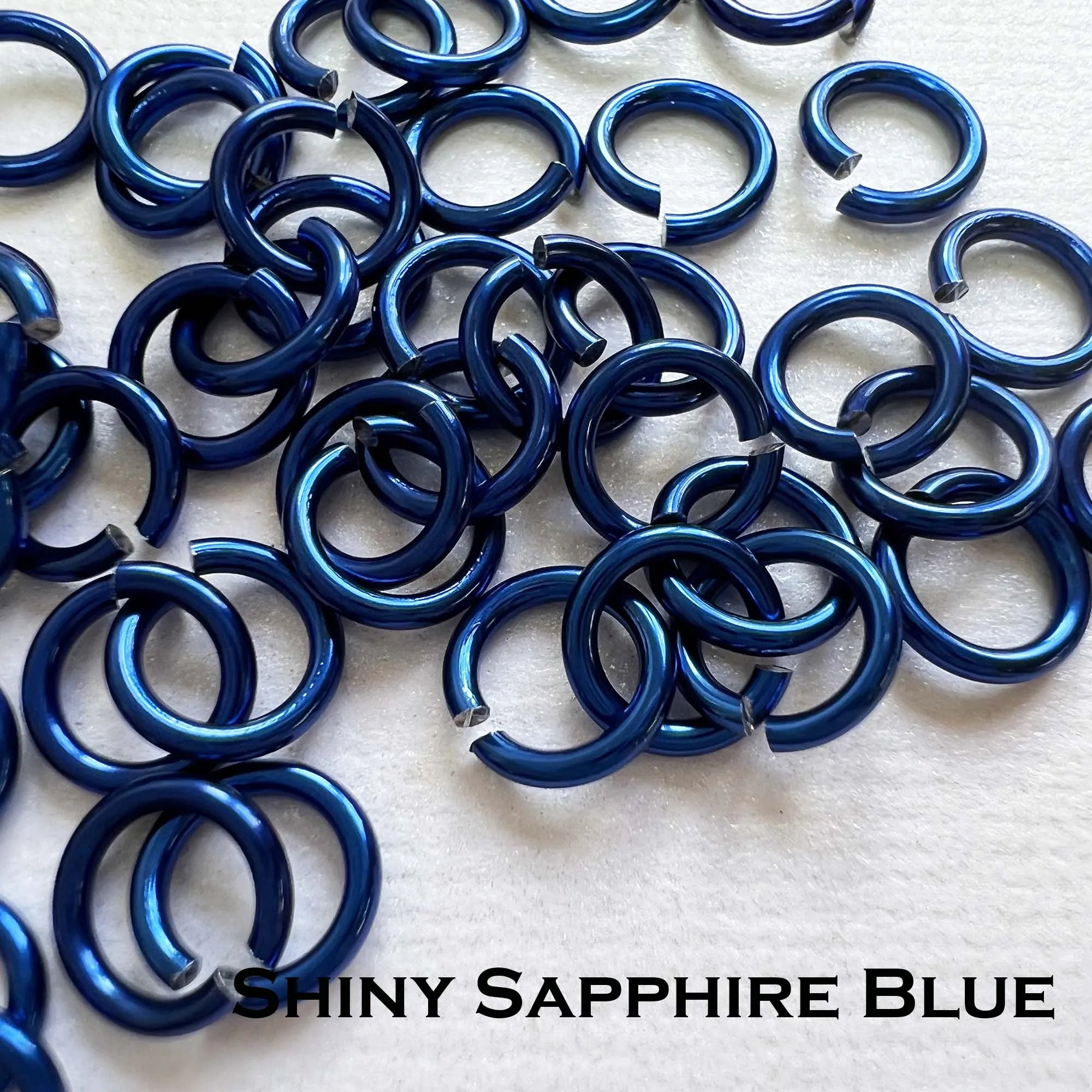 18g 3/16" Jump Rings Shiny (SWG) ID: 5mm - choose color & quantity