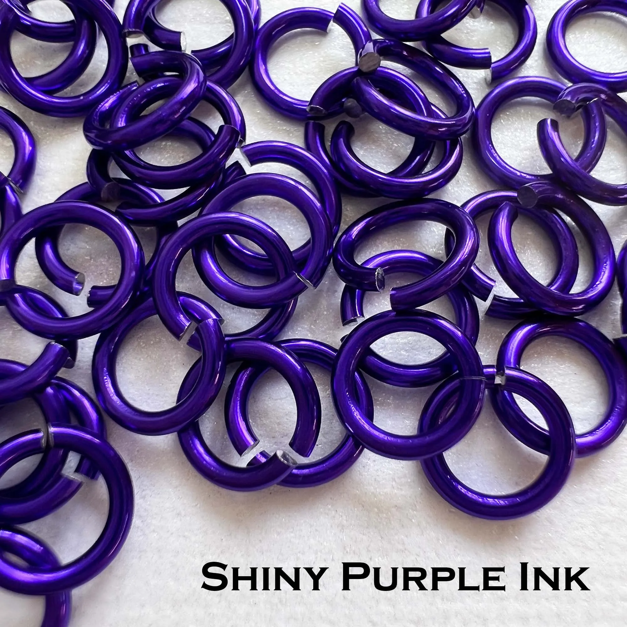 18g 3/16" Jump Rings Shiny (SWG) ID: 5mm - choose color & quantity