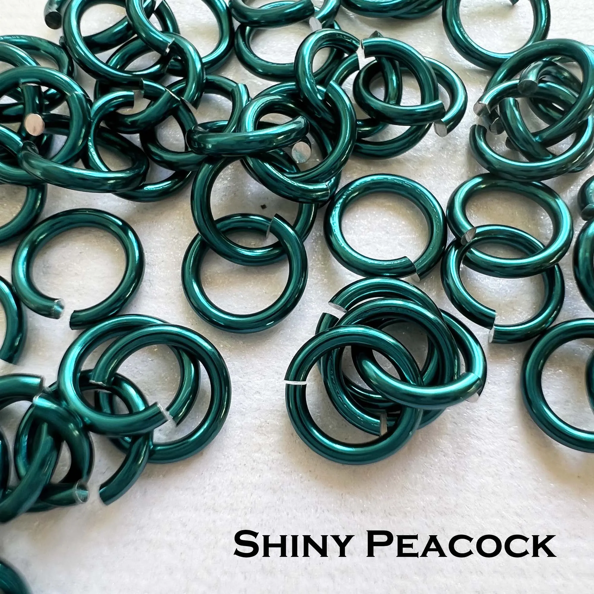 18g 3/16" Jump Rings Shiny (SWG) ID: 5mm - choose color & quantity