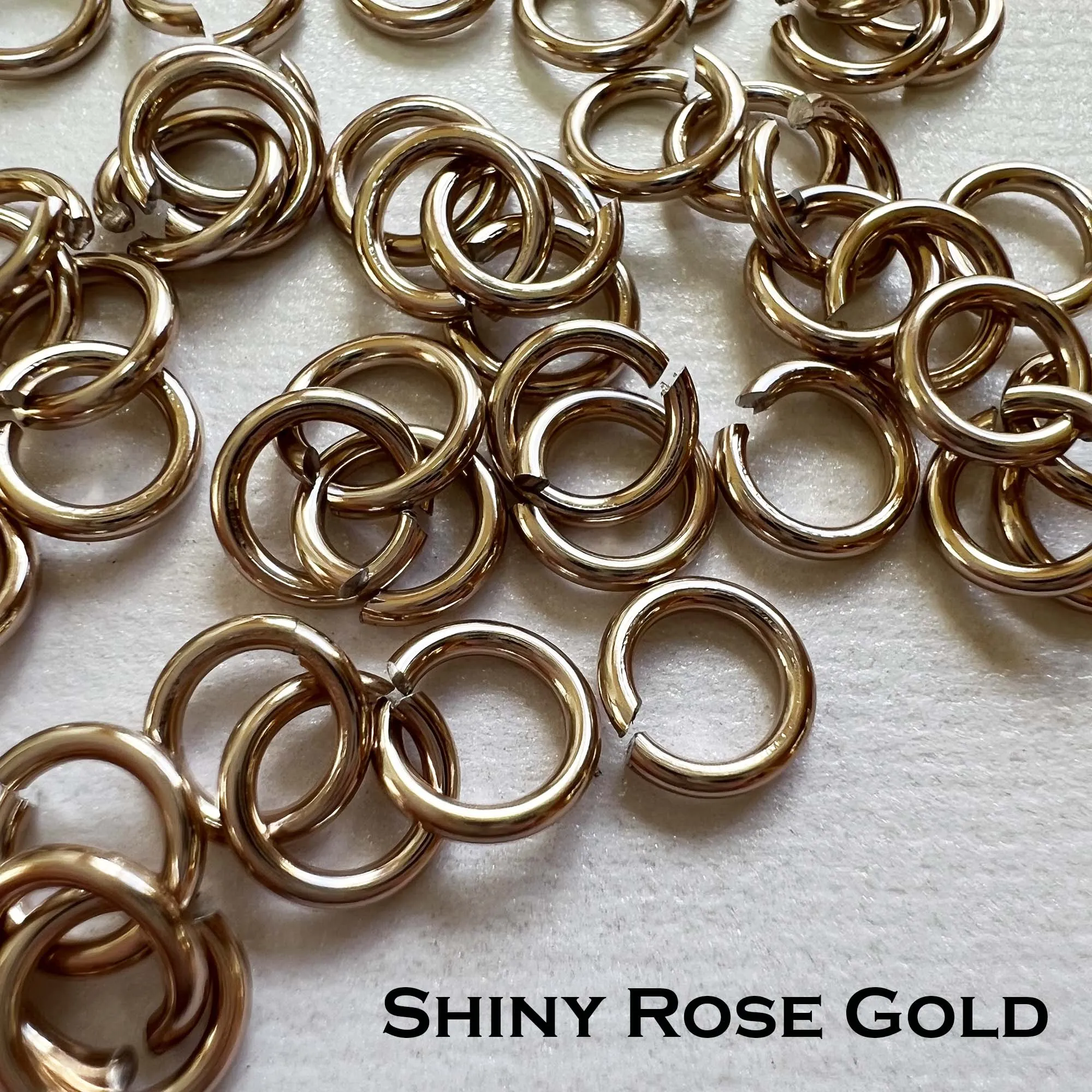 18g 3/16" Jump Rings Shiny (SWG) ID: 5mm - choose color & quantity