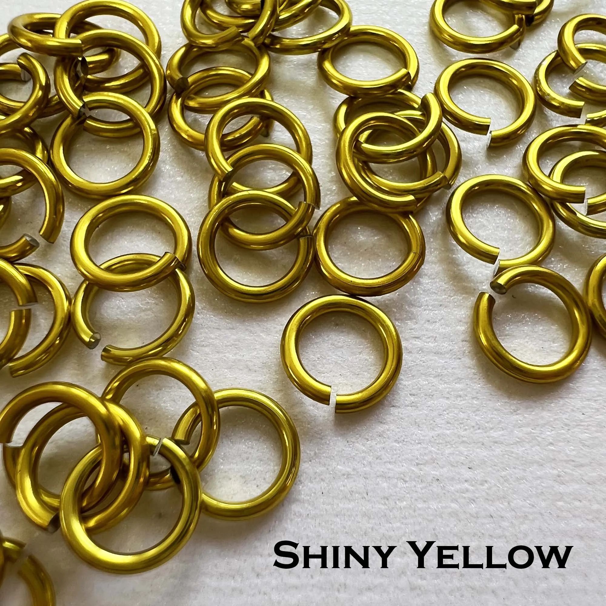 18g 3/16" Jump Rings Shiny (SWG) ID: 5mm - choose color & quantity