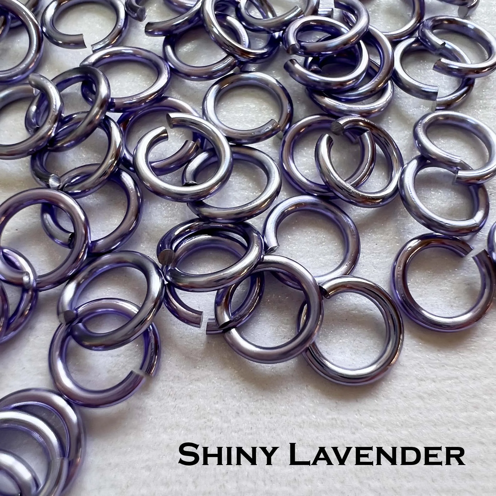 18g 3/16" Jump Rings Shiny (SWG) ID: 5mm - choose color & quantity