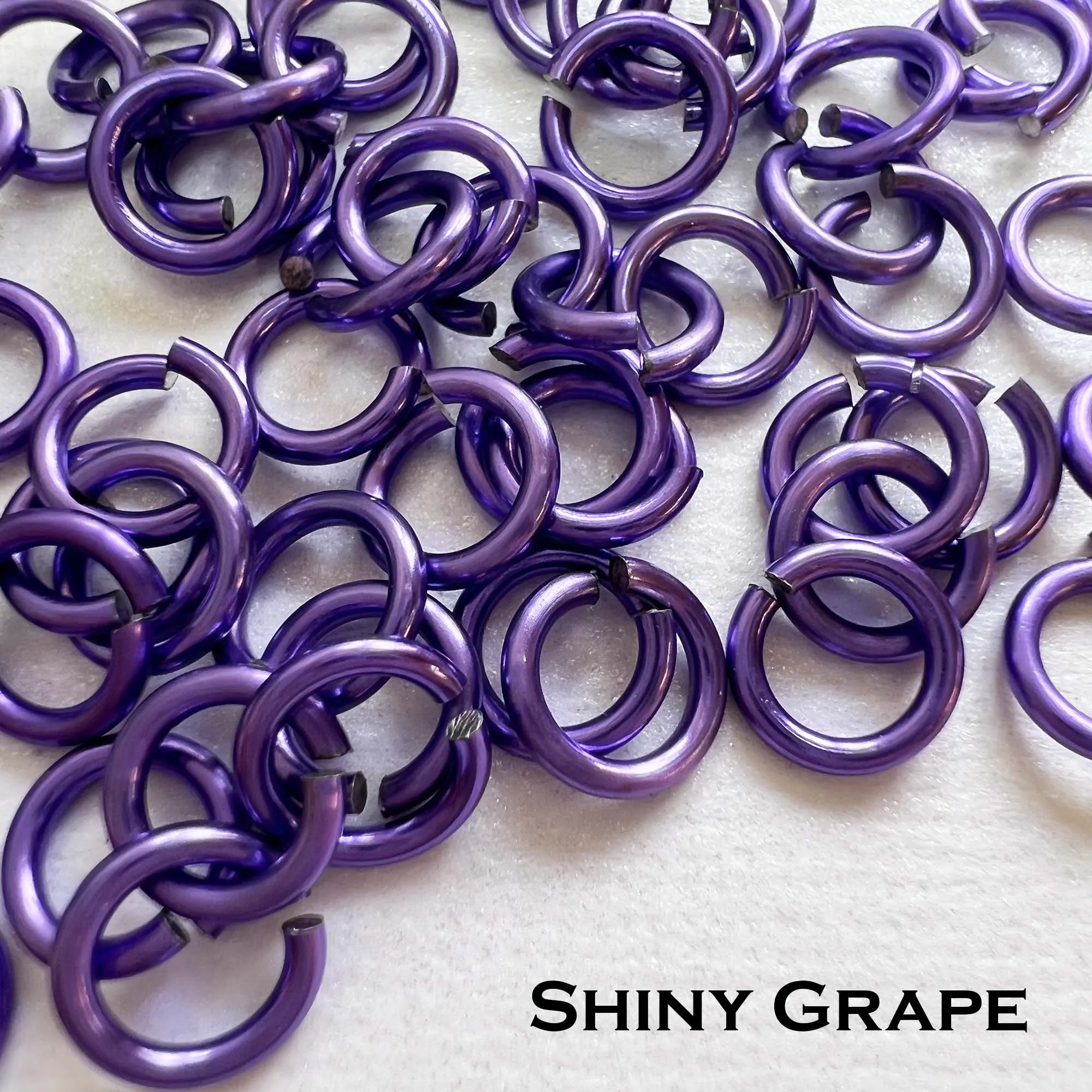 18g 3/16" Jump Rings Shiny (SWG) ID: 5mm - choose color & quantity