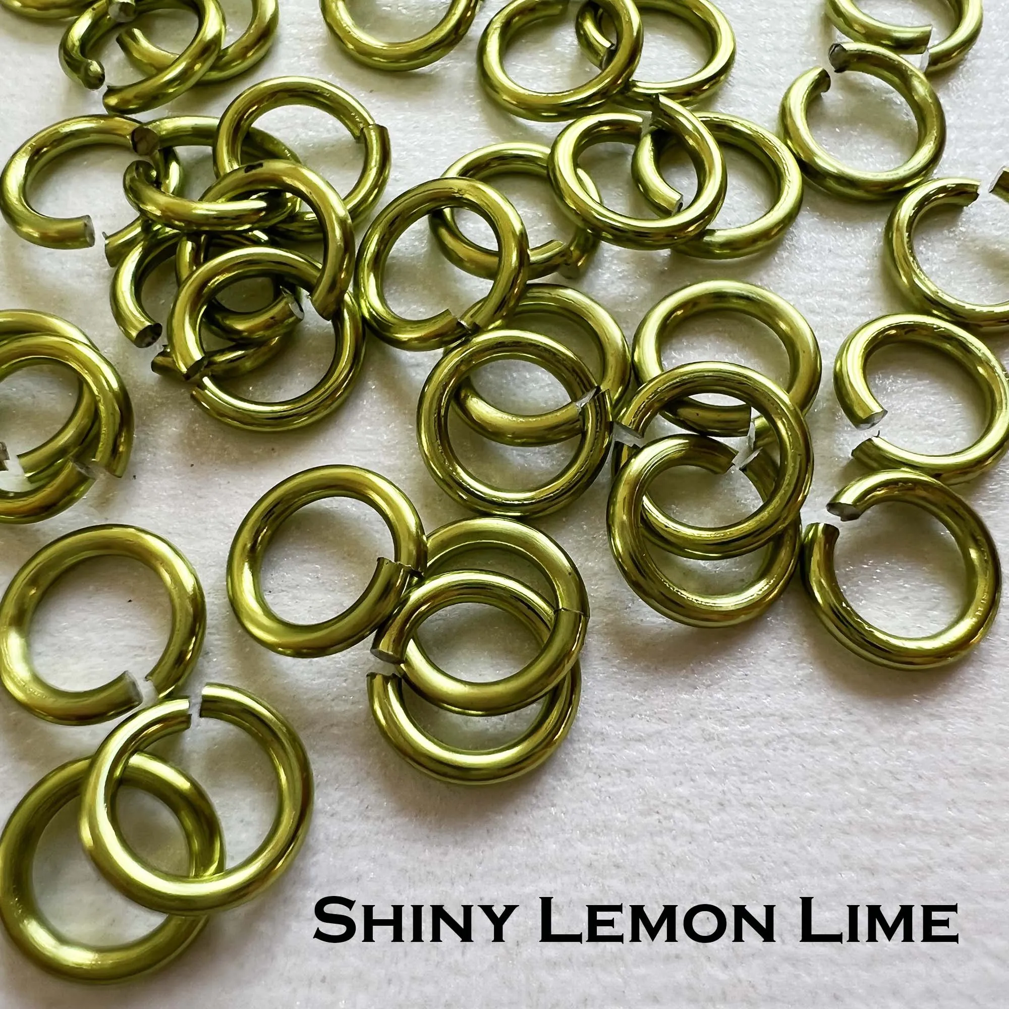 18g 3/16" Jump Rings Shiny (SWG) ID: 5mm - choose color & quantity