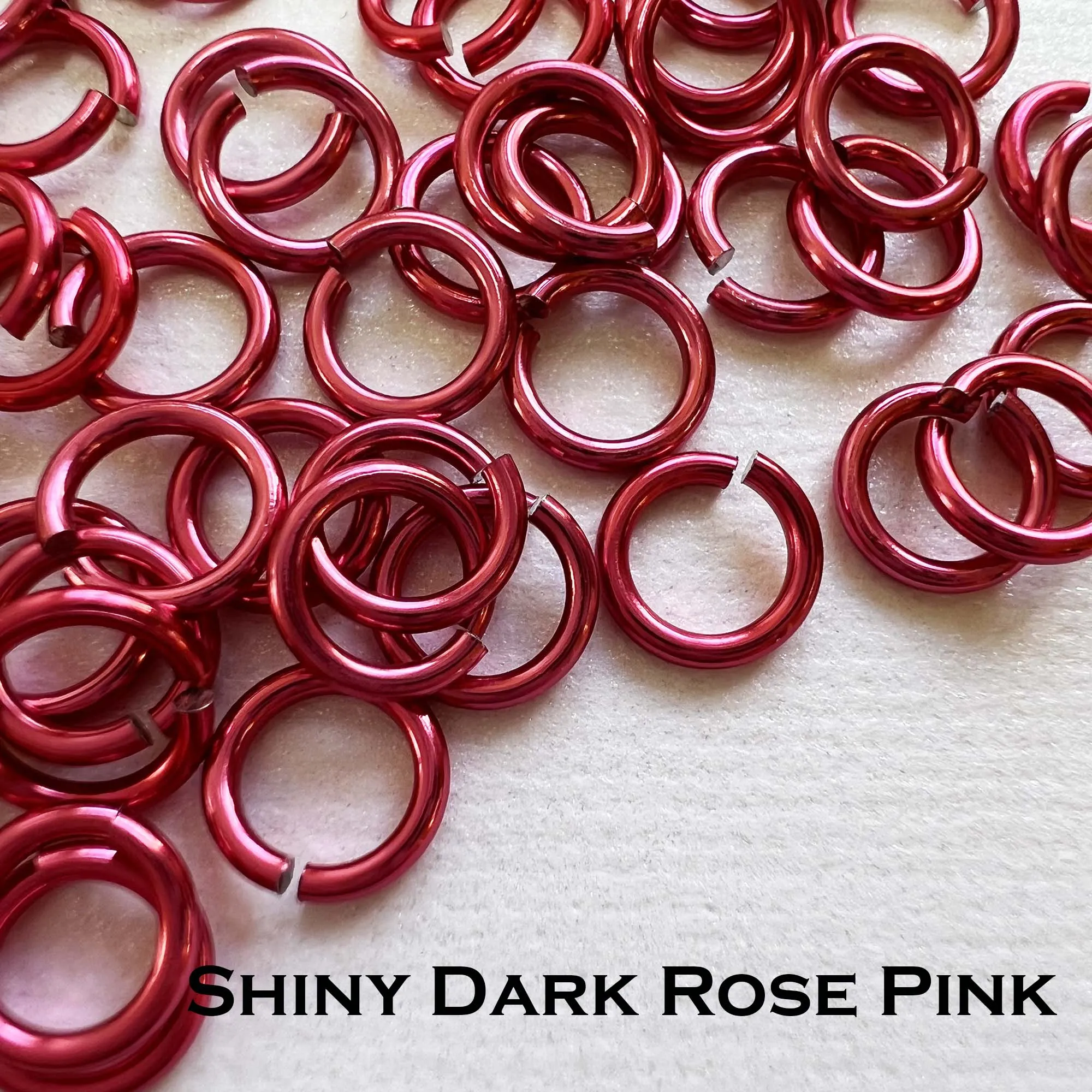 18g 3/16" Jump Rings Shiny (SWG) ID: 5mm - choose color & quantity