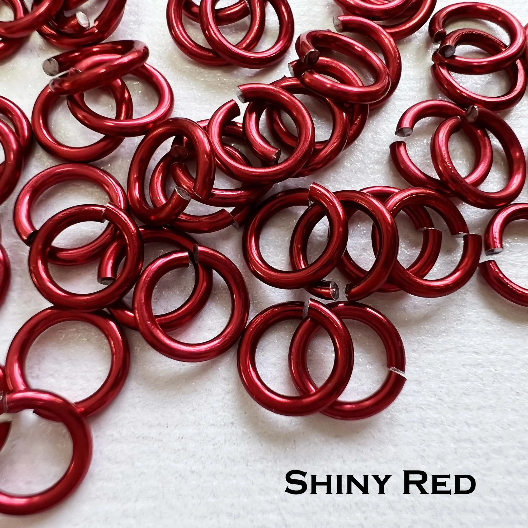 18g 3/16" Jump Rings Shiny (SWG) ID: 5mm - choose color & quantity