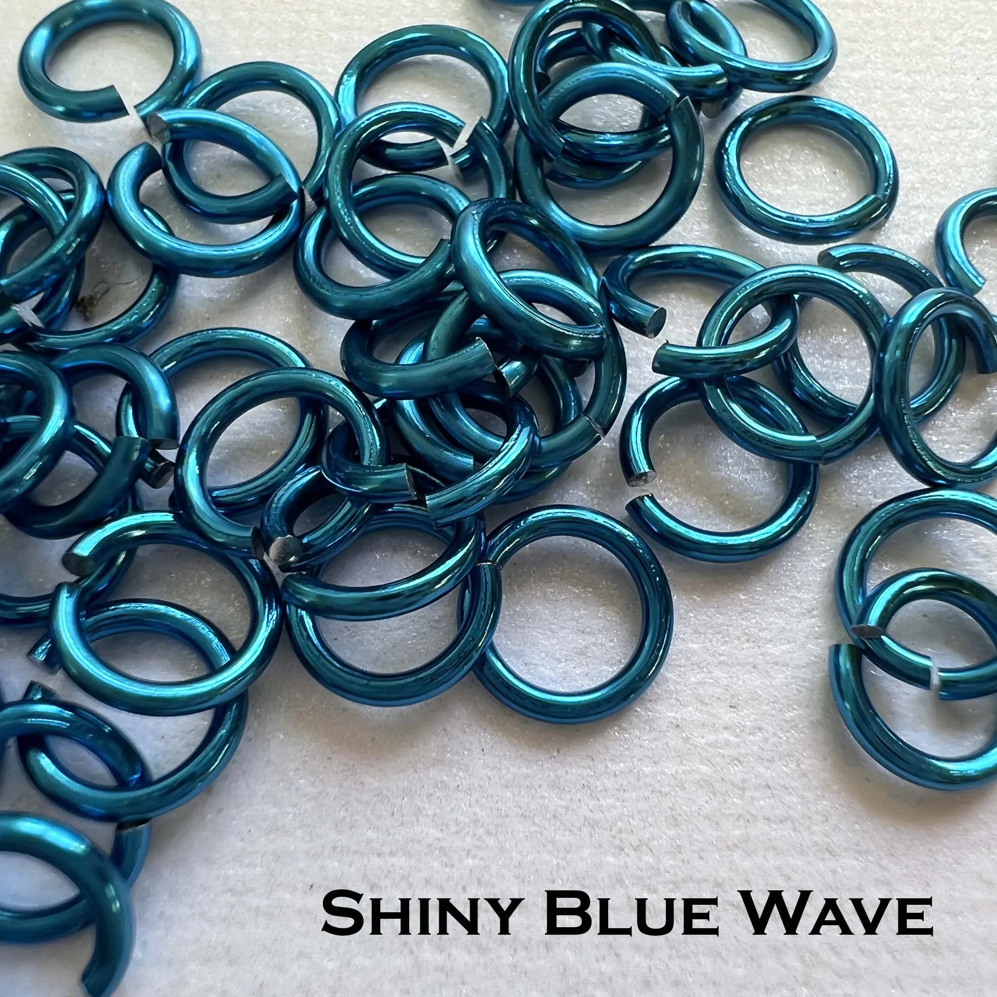 18g 3/16" Jump Rings Shiny (SWG) ID: 5mm - choose color & quantity