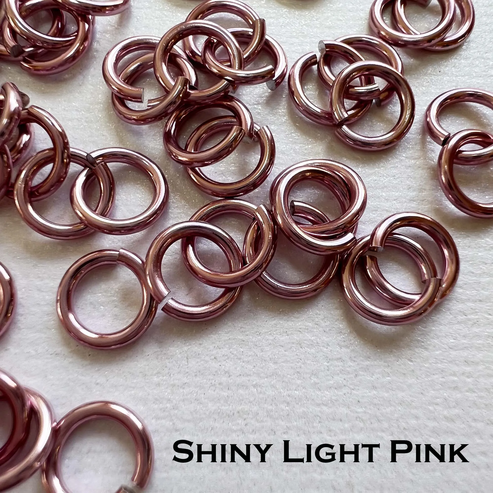 18g 3/16" Jump Rings Shiny (SWG) ID: 5mm - choose color & quantity