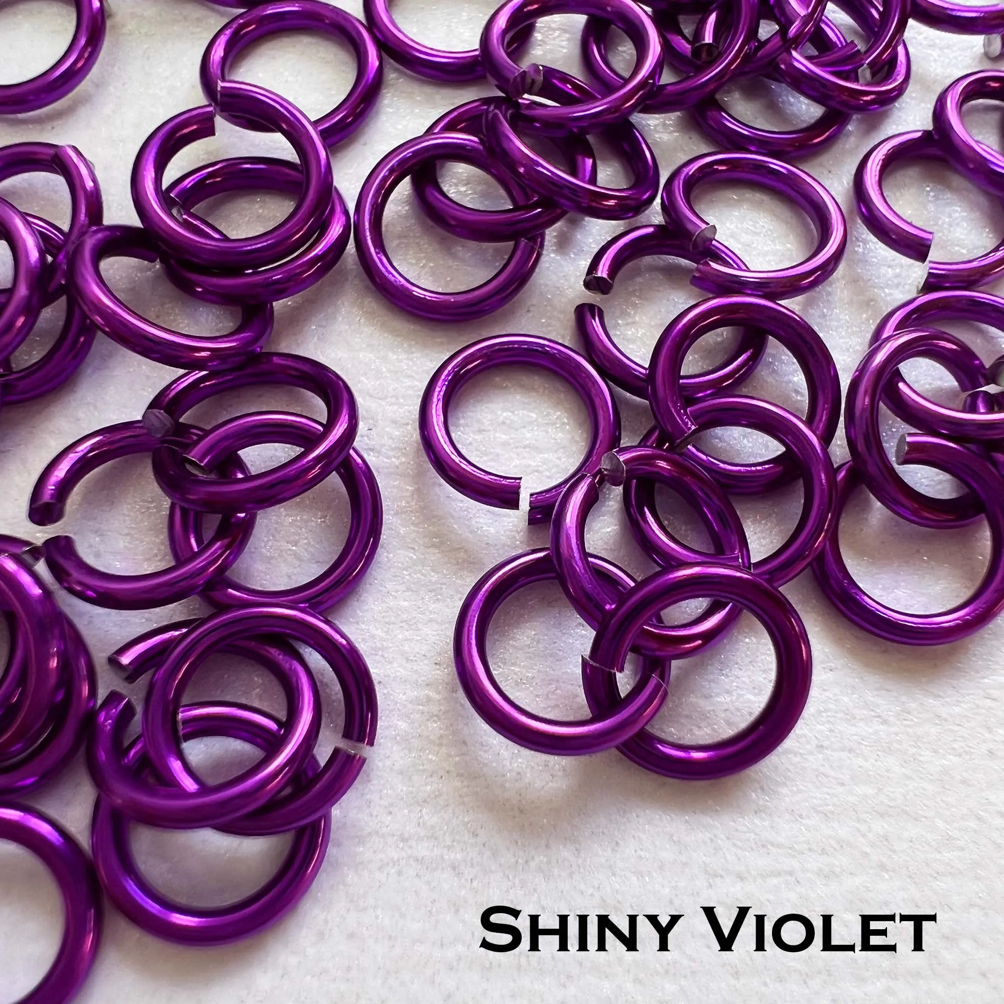 18g 3/16" Jump Rings Shiny (SWG) ID: 5mm - choose color & quantity