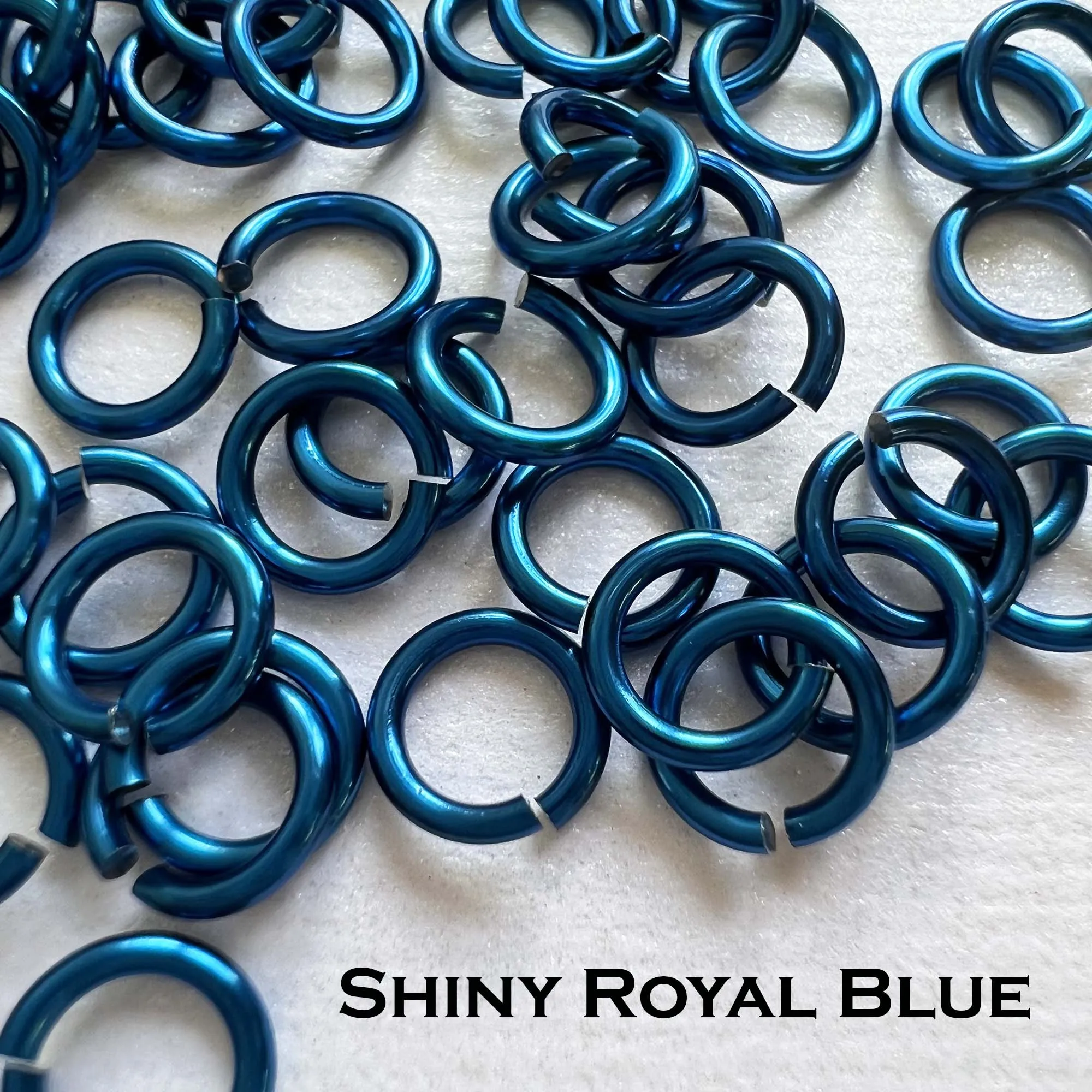 18g 3/16" Jump Rings Shiny (SWG) ID: 5mm - choose color & quantity