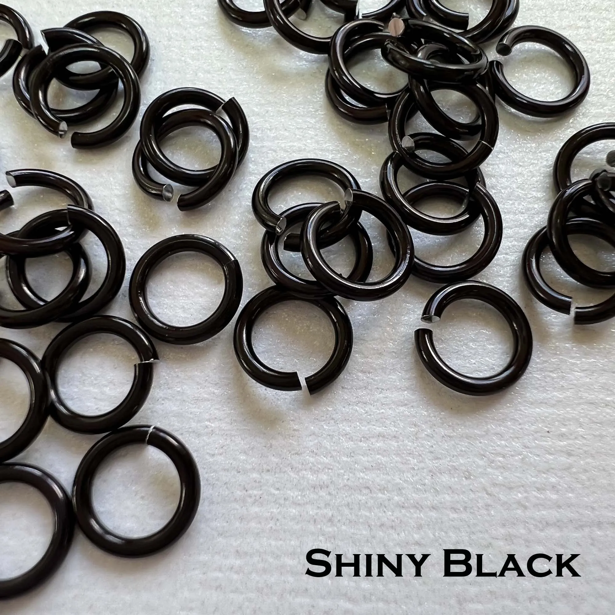 18g 3/16" Jump Rings Shiny (SWG) ID: 5mm - choose color & quantity