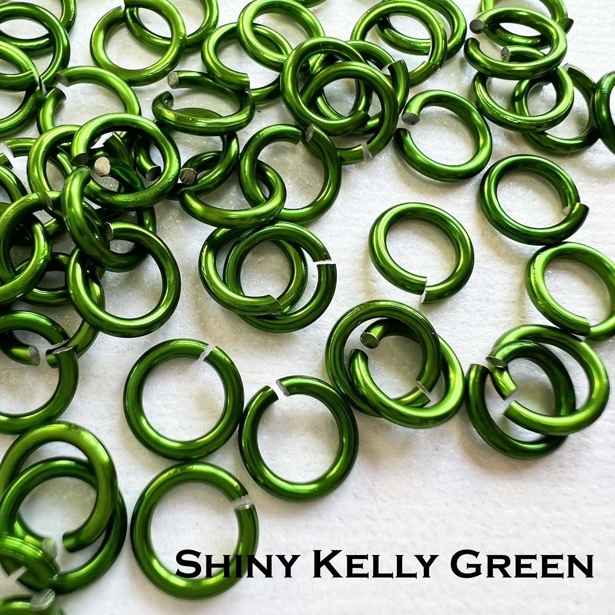 20g 1/8" Jump Rings SHINY (AWG) ID: 3.4mm - choose color & quantity