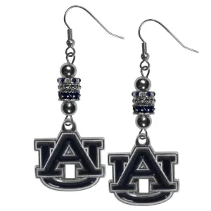 Auburn Tigers Euro Bead Earrings