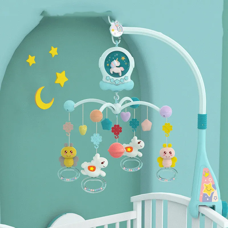 Baby Music Bed Bell Baby Newborn Puzzle Bedside Rotating Rattle Appease Toy Pendant