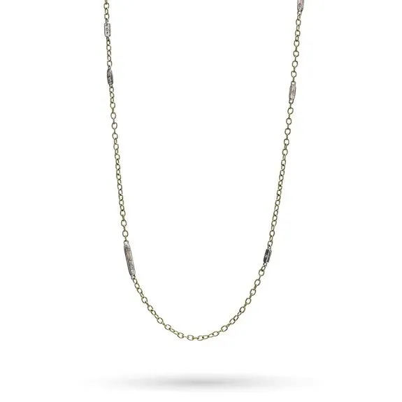 Bar Star Scatter Chain | Brass {16”-18”}