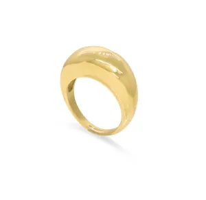 CAPRI GOLD DOME RING