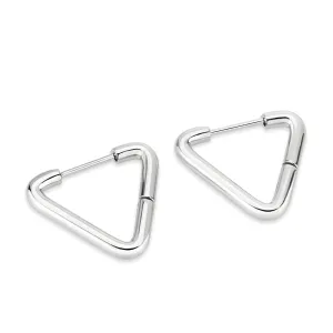 CJ3847 Wholesale Women's Minimalist Stainless Steel Triangle Earrings