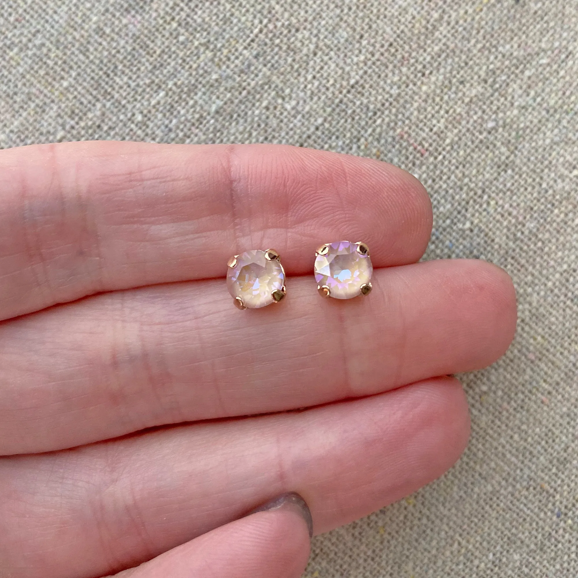 Diamante Post Earrings • 6mm • Pastel DeLite