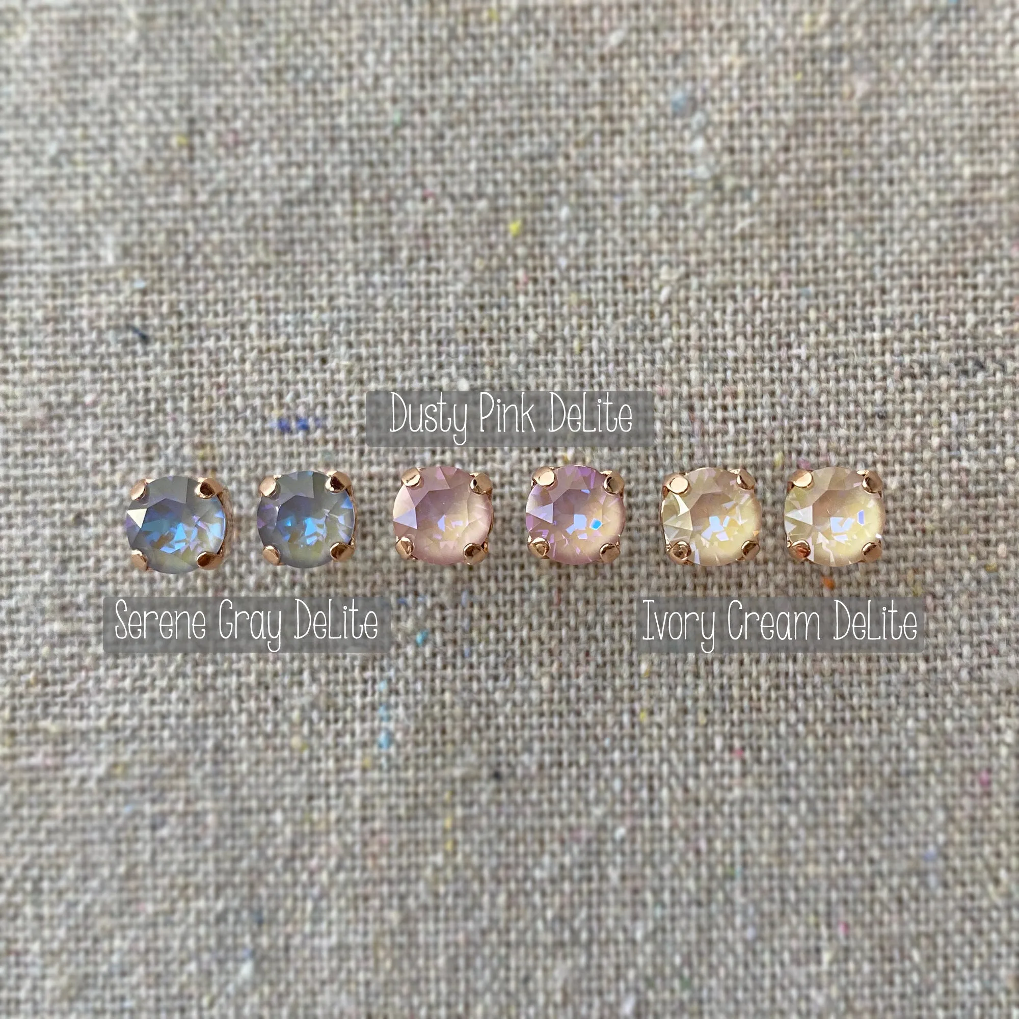 Diamante Post Earrings • 6mm • Pastel DeLite