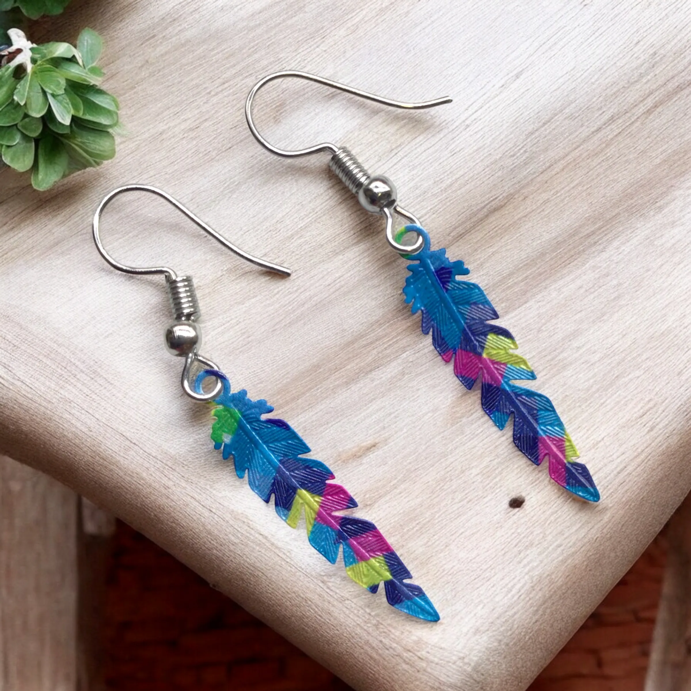 Feather Hollow Out Earrings