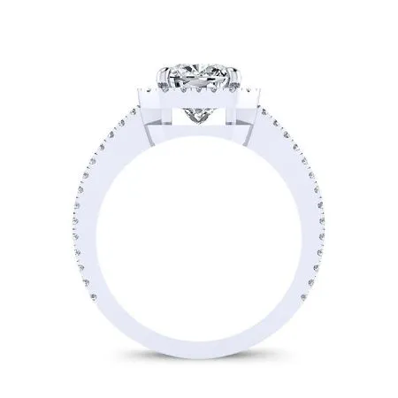 Freesia - Cushion Moissanite Engagement Ring