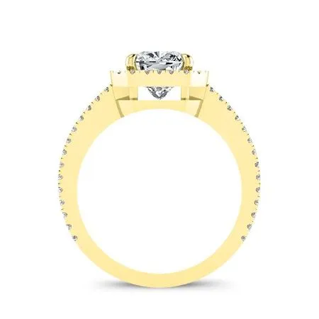 Freesia - Cushion Moissanite Engagement Ring