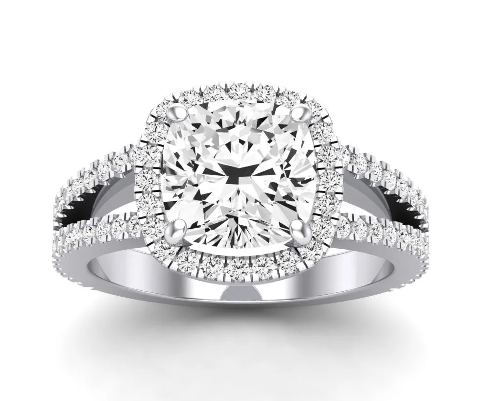 Freesia - GIA Natural Cushion Diamond Engagement Ring