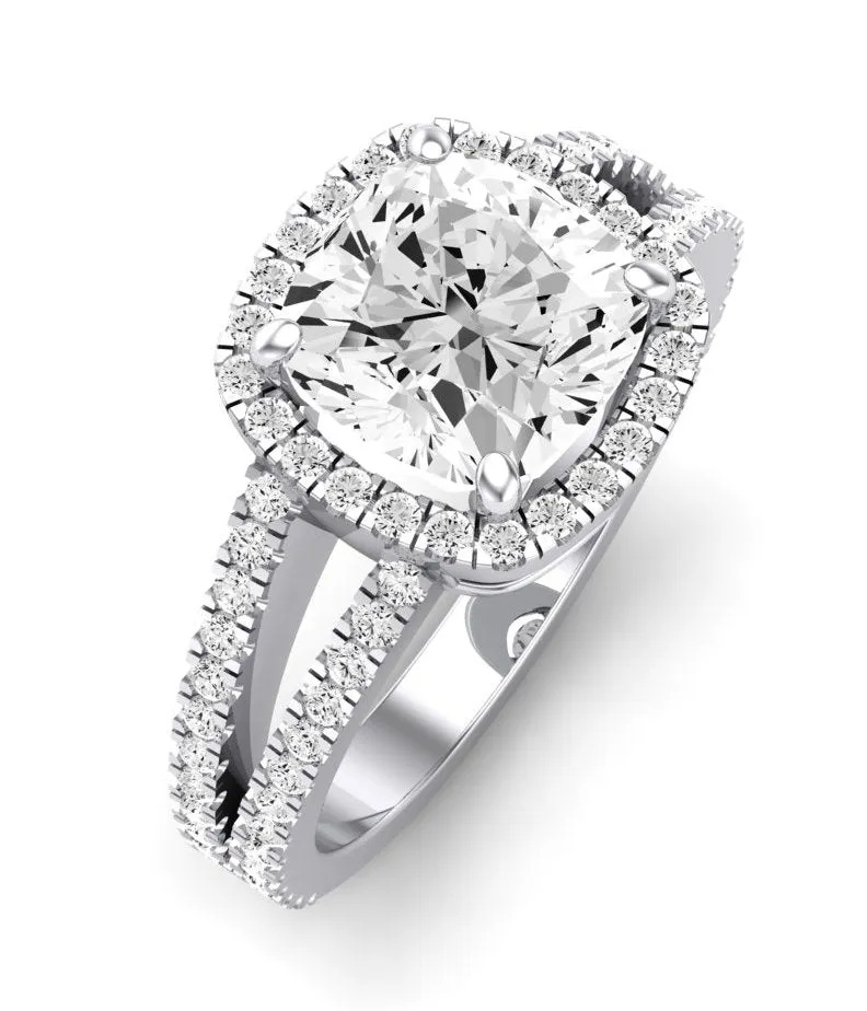 Freesia - GIA Natural Cushion Diamond Engagement Ring