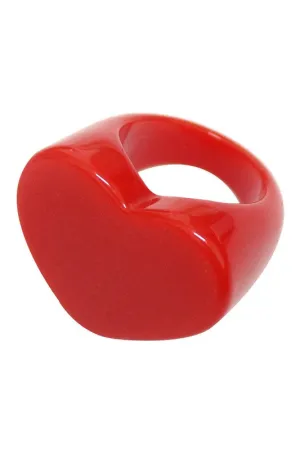 Heart Ring - Red