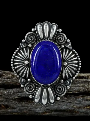 Lapis Sterling Silver Ring Size 9