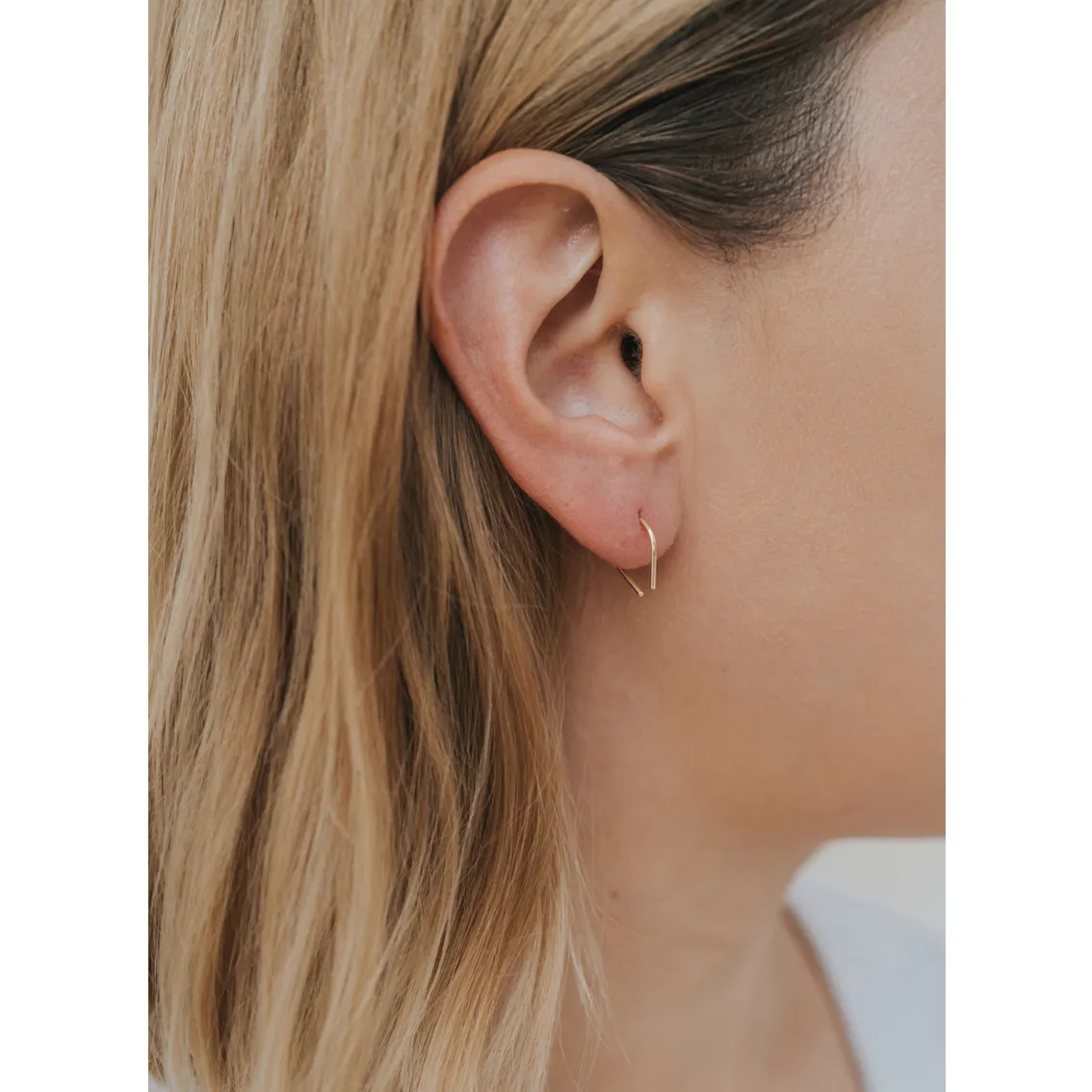 Minimalist Horseshoe Earring