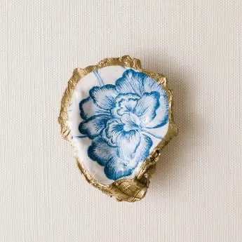 Oyster Dish - Floral Applique