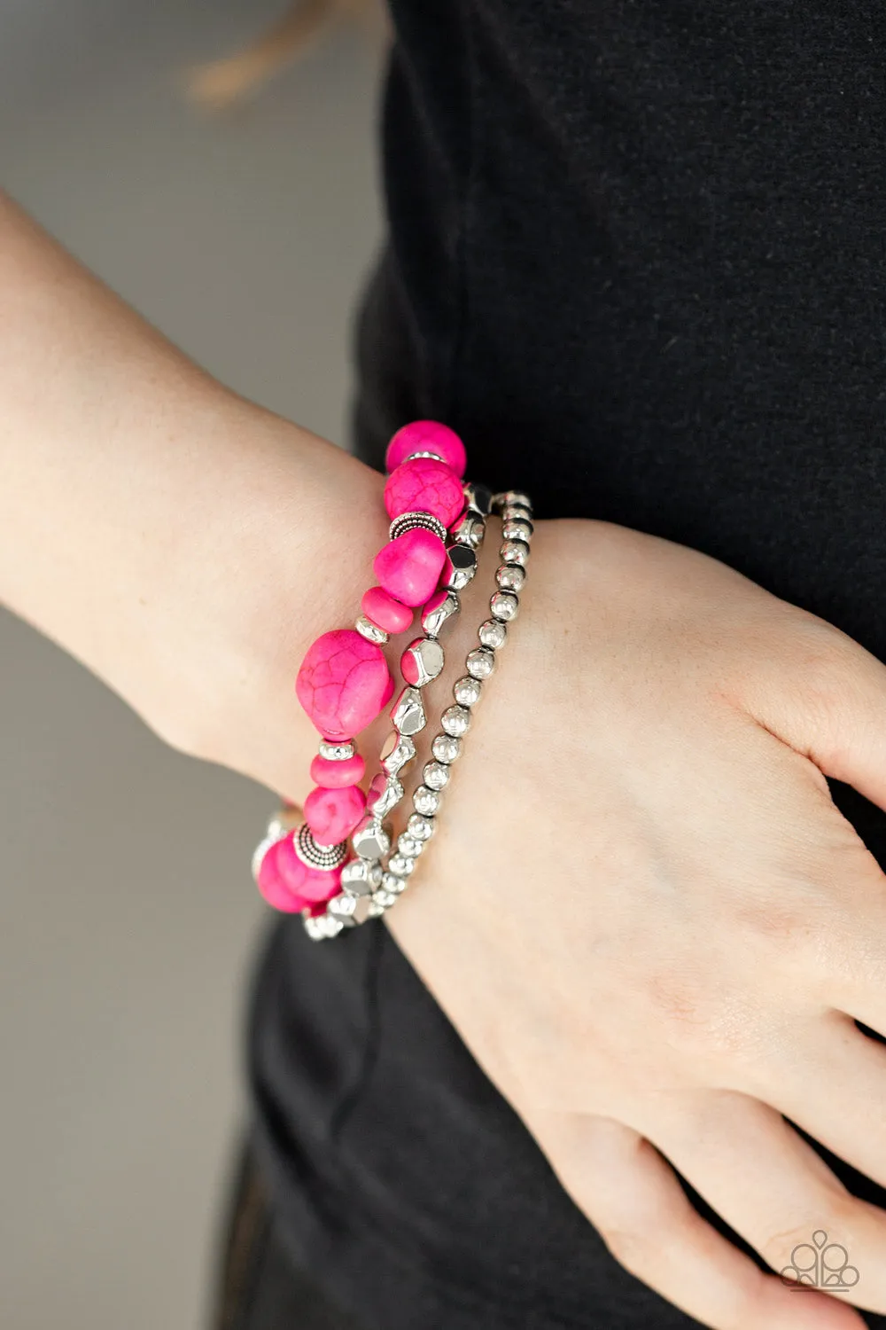 Paparazzi Rural Restoration - Pink Bracelet