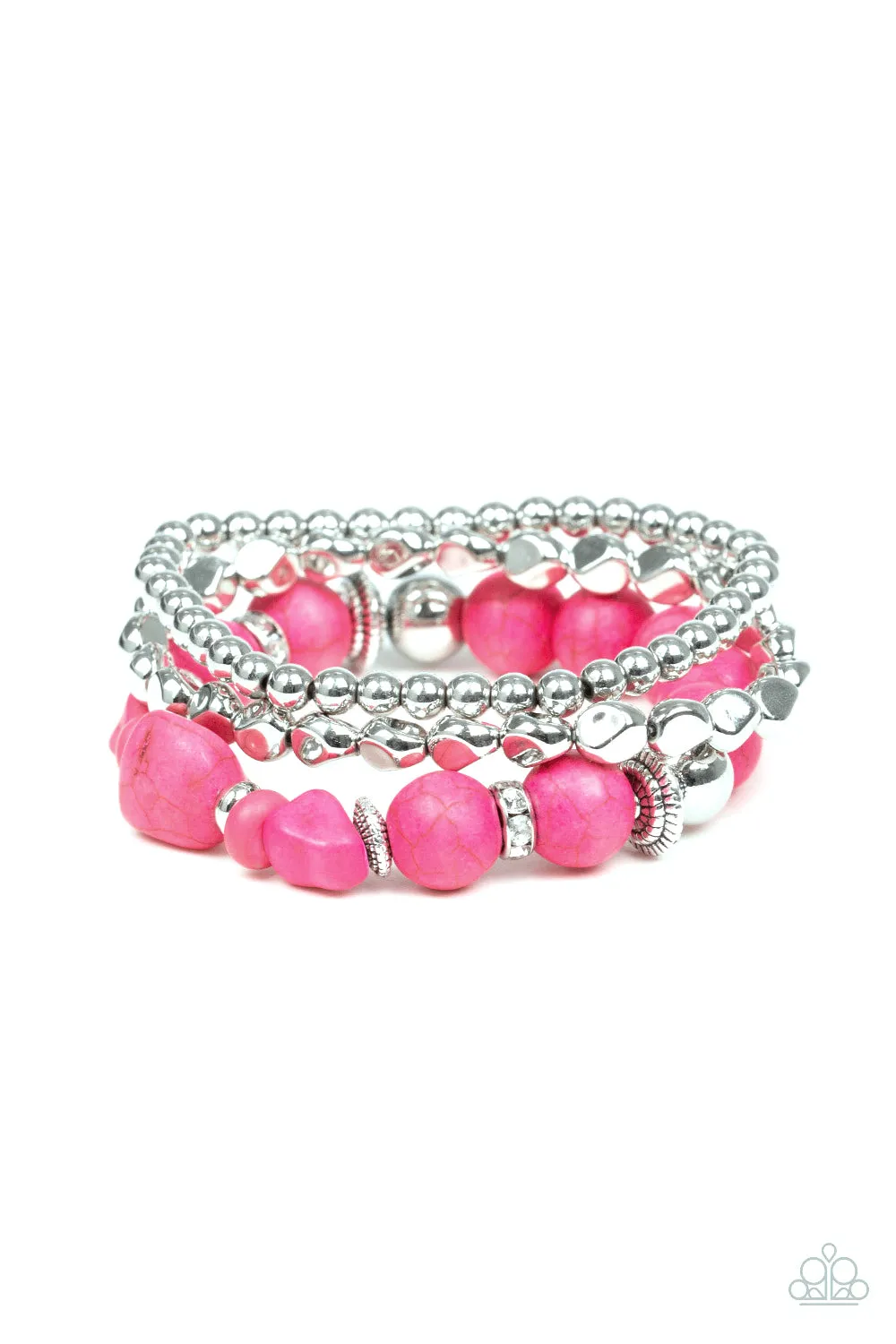 Paparazzi Rural Restoration - Pink Bracelet