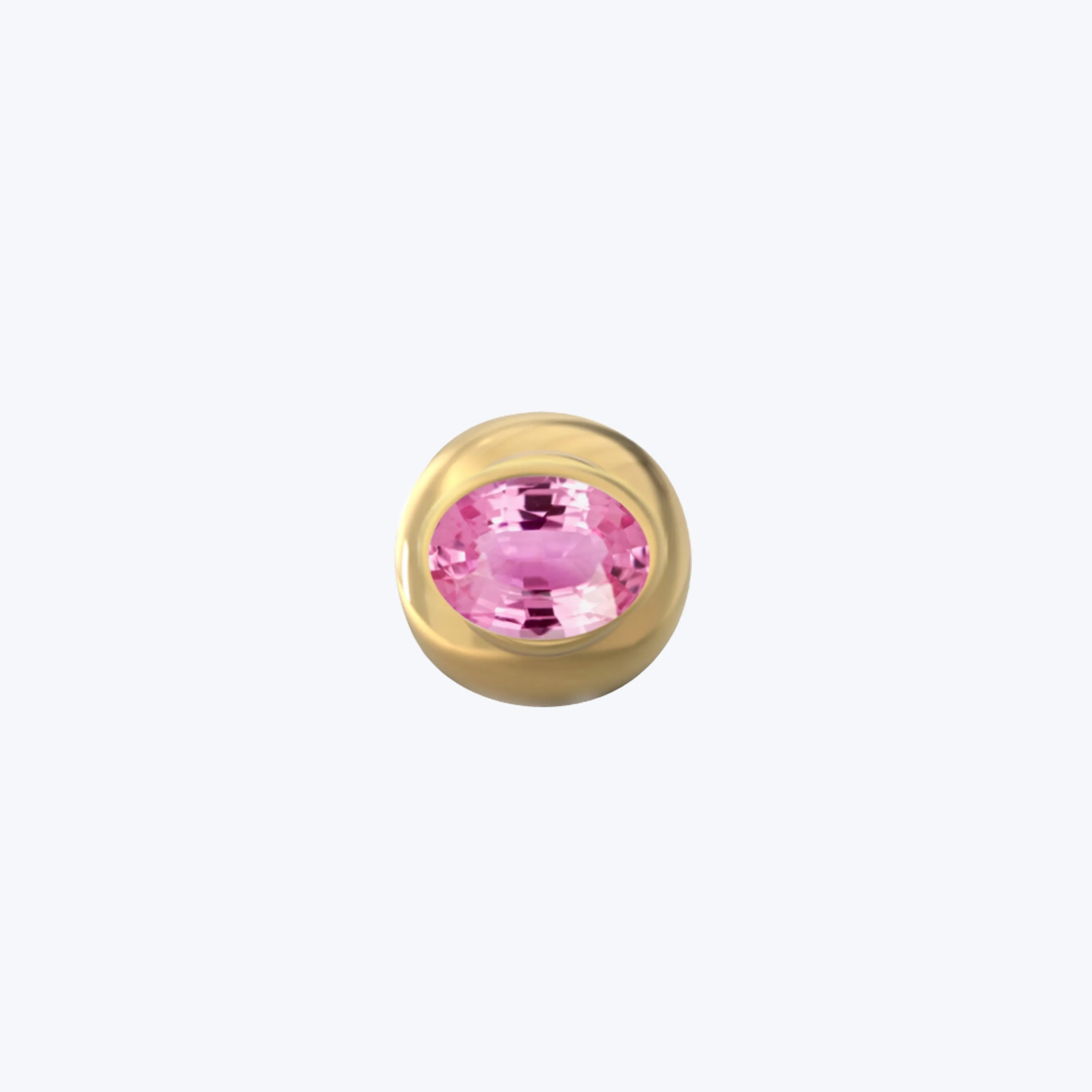 Pink Sapphire Starburst Saucer Ring