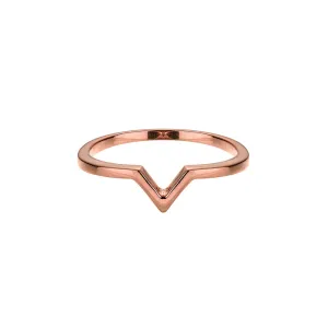 Rose Gold V Ring