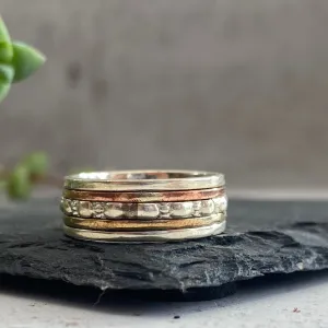 Silver Spinning Ring -  O