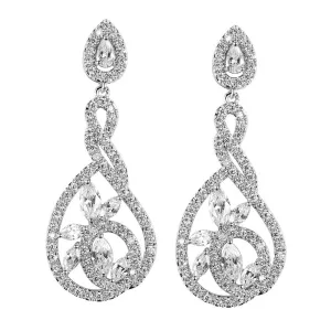 Sprial Twist Earrings for Weddings- Norma