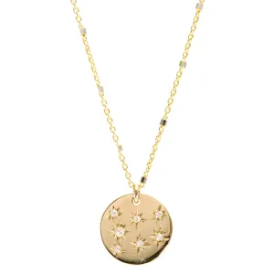 Starry Night Disc Diamond Necklace