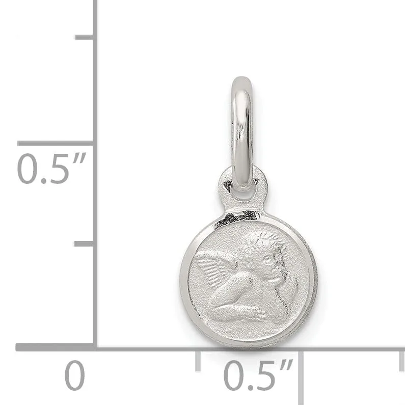 Sterling Silver Satin Angel Charm