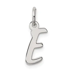 Sterling Silver Small Initial E Charm