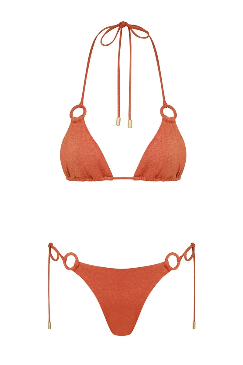 Tallow Metallic Ring Bikini Set